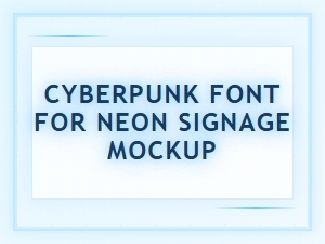 Neon Cyberpunk Font for Dystopian Signage